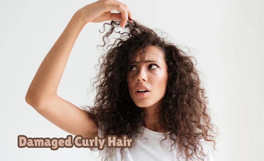 damaged curly hair