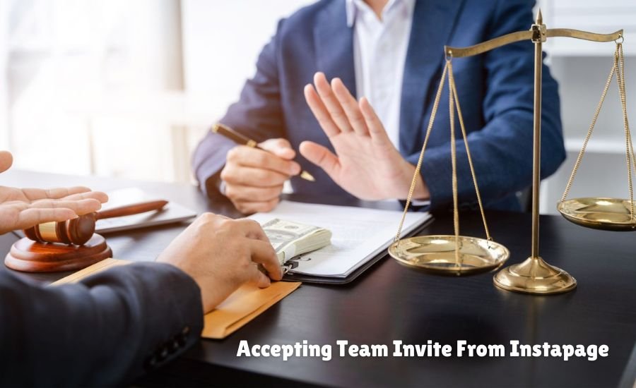 accepting team invite from instapage