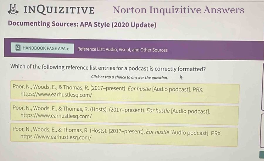 norton inquizitive answers