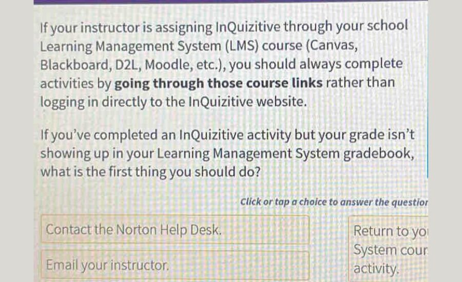 norton inquizitive answers