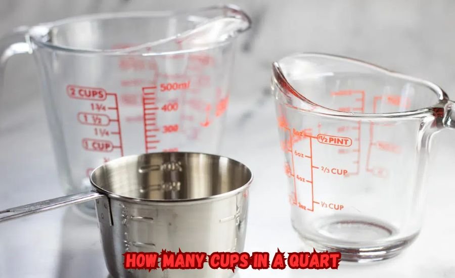 how many cups in a quart
