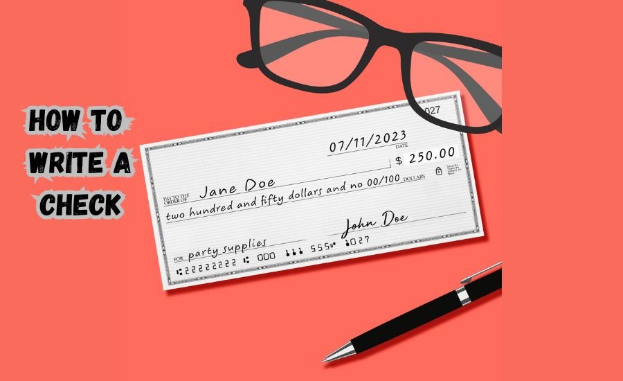 how to write a check