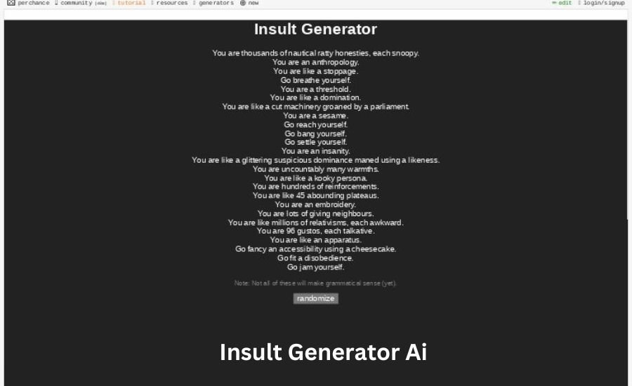 insult generator ai