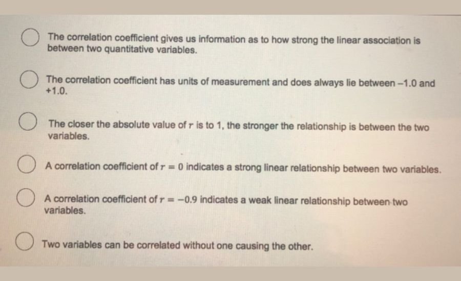 which of the following statements is true?